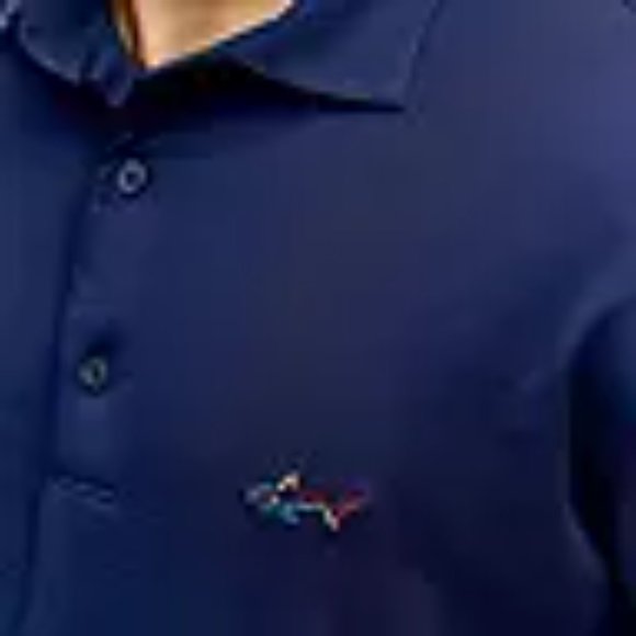 Greg Norman Men's Long Sleeve Performance Polo - NWT - Navy Blue - Picture 3 of 3